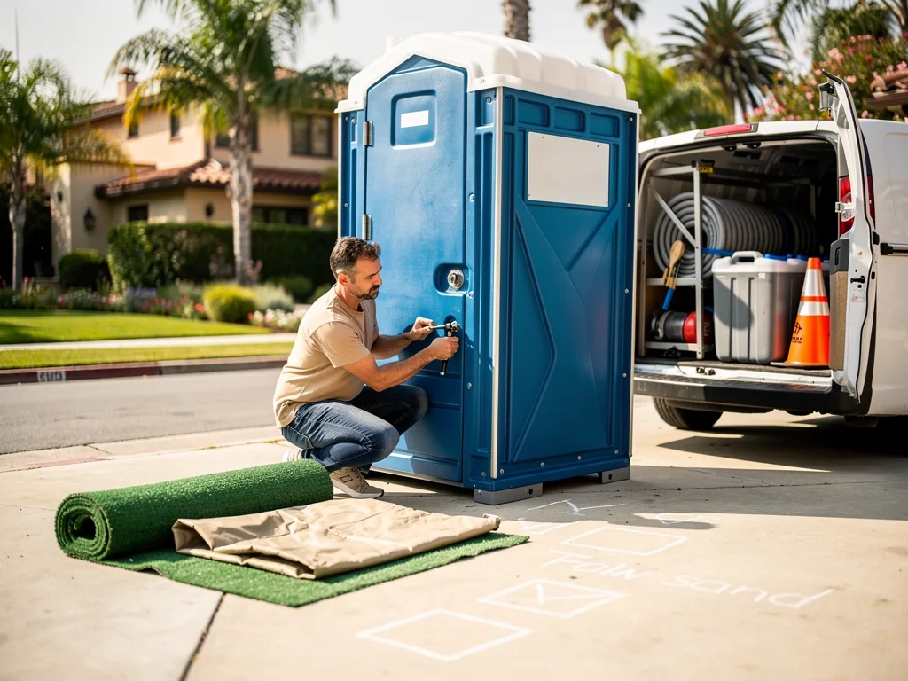 DIY vs calling a pro for a typical porta potty setup
